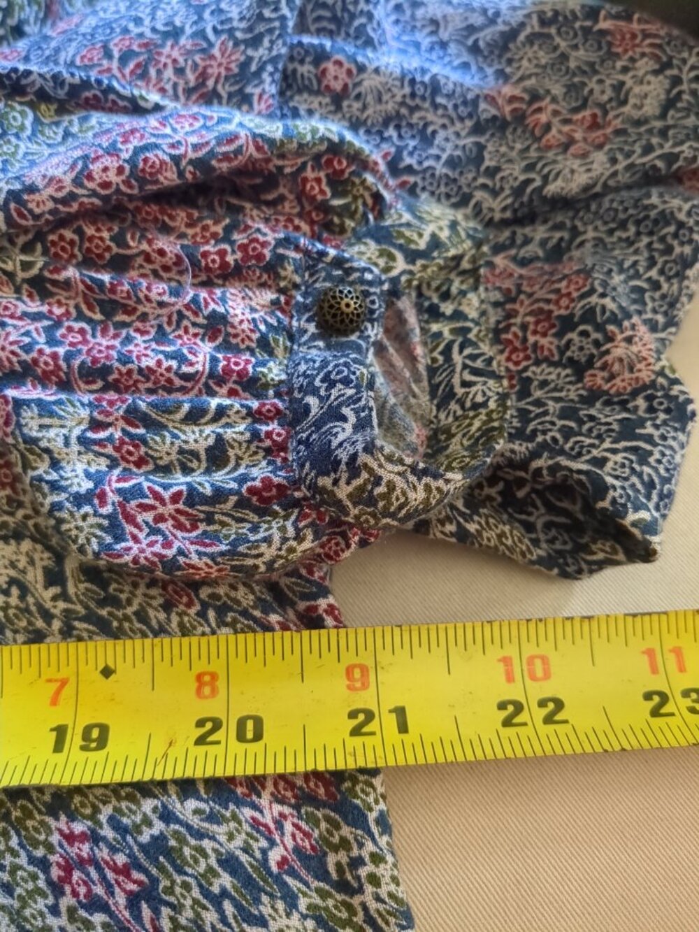 Med Long Sleeve Lucky Brand Half Button Up Blouse / Tunic / Top - Picture 7 of 12